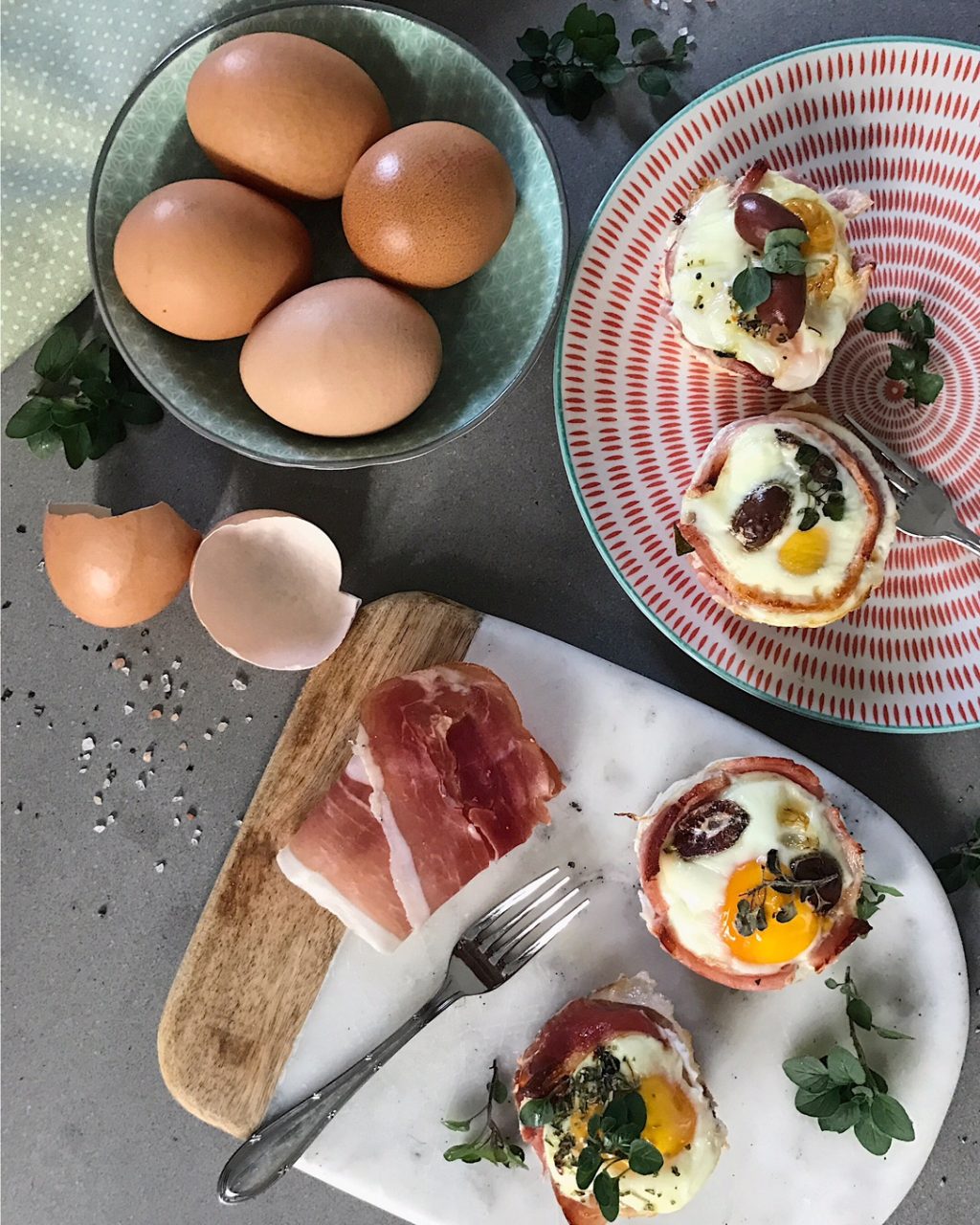 Egg & Prosciutto Cups